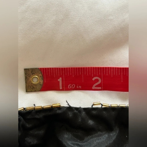 Vintage Jessica Howard Metallic Black Gold Beaded Silk Jacket Women's Medium - Picture 13 of 13